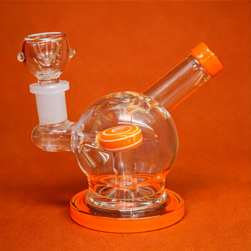 Glass Rig – Vortex Globe Perc | Borosilicate Glass | Transparent | 5 Inch