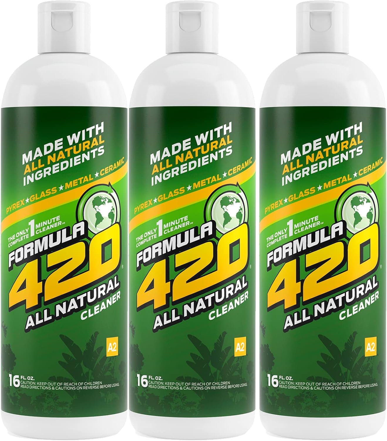 Glass Cleaner – All Natural Formula | Multi-Surface | Liquid Solution | 12 oz