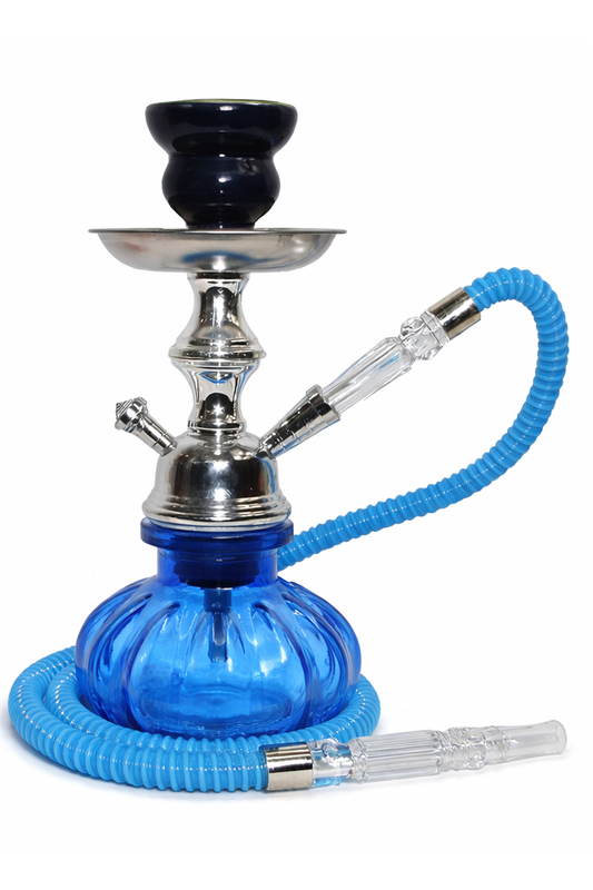 Hookah Set - Compact Design | Glass Base | Classic Style | 11 inches