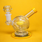 Glass Rig – Vortex Globe Perc | Borosilicate Glass | Transparent | 5 Inch